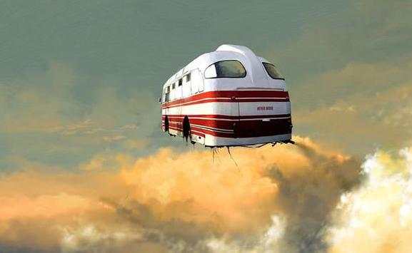 Flying Bus Simulator Free 2016 screenshot 2