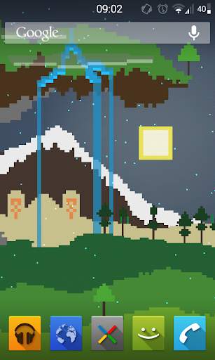 Pixel Landscape Live Wallpaper screenshot 2