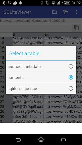 SQLite Viewer скриншот 2