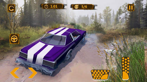 American Muscle Car Muddy Drive: Off Road screenshot 1