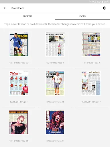 Mwanaspoti Epaper App screenshot 8