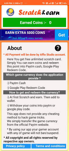 $cratch & Earn : Free Scratch And earn paytm cash screenshot 5