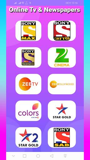 Live tv all newspaper - Mini browser screenshot 8