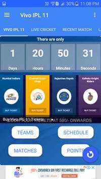 Live  IPL 2018 - Best for IPL Cricket screenshot 1
