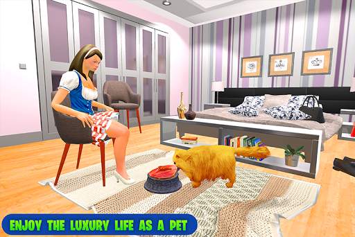 family pet cat simulator: cat games for kids screenshot 3