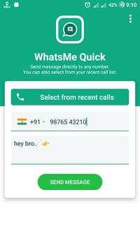 WhatsMe Quick screenshot 4