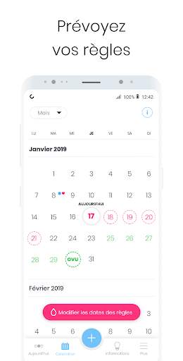 Сalendrier des règles MIA - Périodes et Ovulation screenshot 3