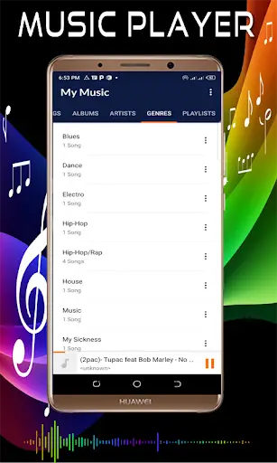 Music Player - for android स्क्रीनशॉट 6