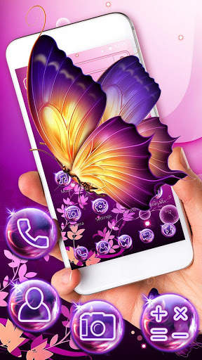 Sparkling Butterfly wand Theme screenshot 1