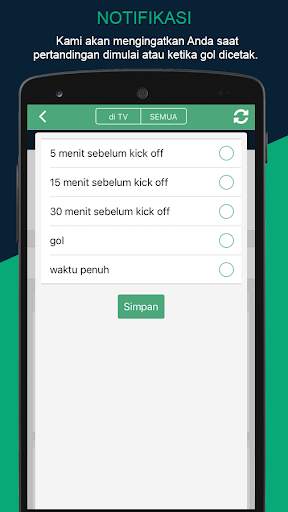 Sepak bola di TV screenshot 3
