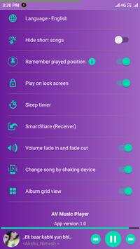 AV Music Free AV Music Player / AV Equaliser screenshot 7