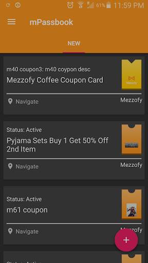 Mezzofy mPassbook screenshot 1