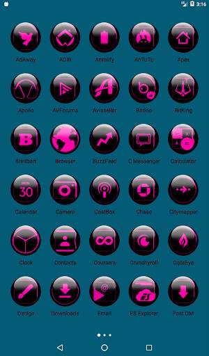Pink Glass Orb Icon Pack скриншот 10
