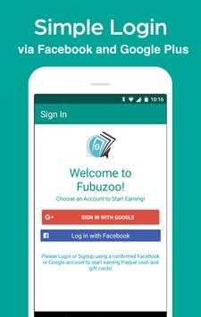 FubuZoo Free Gift Cards & Cash screenshot 1