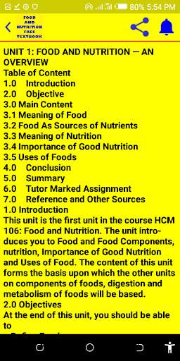 FOOD AND NUTRITION FREE TEXTBOOK screenshot 3