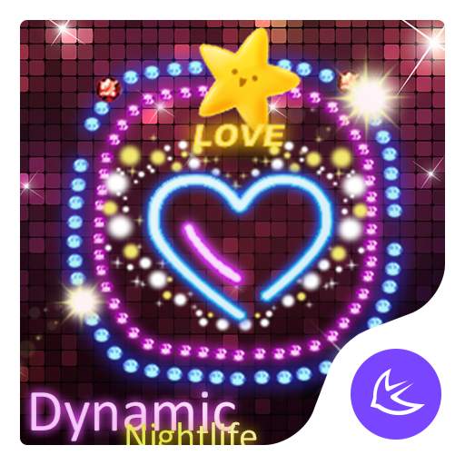 Colorful nightlife -APUS Launcher theme 571.0.1001