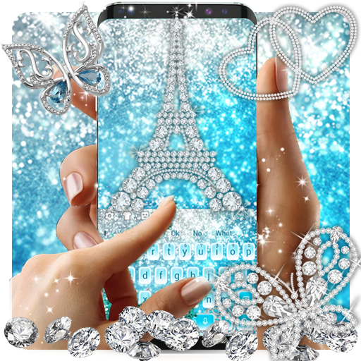 Love Tower Glitter Keyboard icon