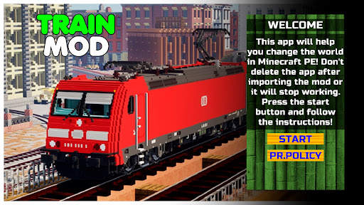 Train Mod for Minecraft PE скриншот 1