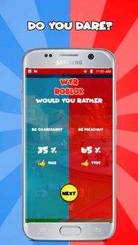 Game Would you rather Roblox, Quiz screenshot 4