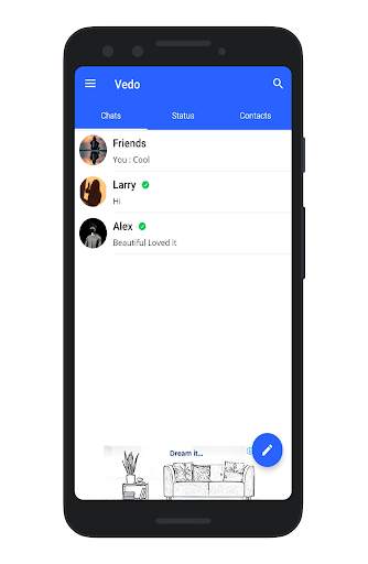Vedo Messenger screenshot 1