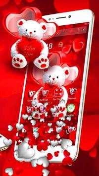 3D Teddy Gravity Theme screenshot 3