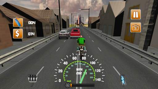Real Highway Traffic Rider Moto Bike Racing Free screenshot 4