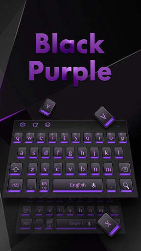 Black Purple Light Keyboard screenshot 2