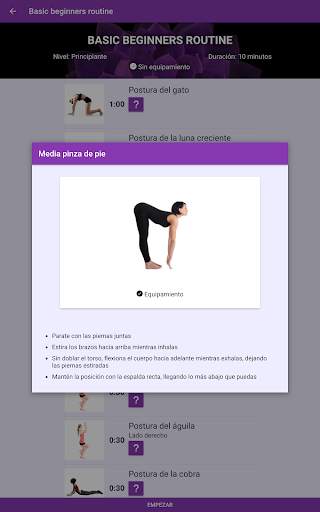 Yoga en casa - Videos y rutinas gratis en español screenshot 14