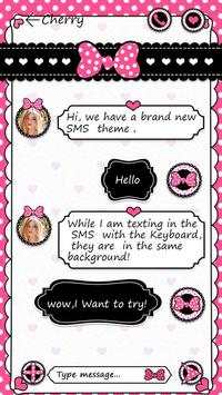 GO SMS PRO DOTTED BOW THEME screenshot 3