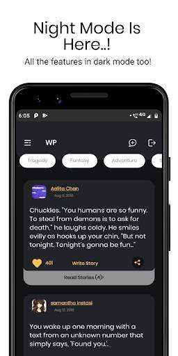 Writing Prompts - An Online Co screenshot 5