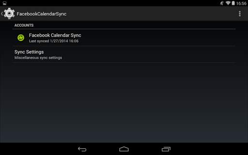Calendar Sync for Facebook screenshot 3
