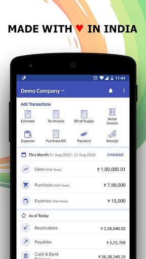 GST Billing, Invoicing, Accounting & Inventory App screenshot 1