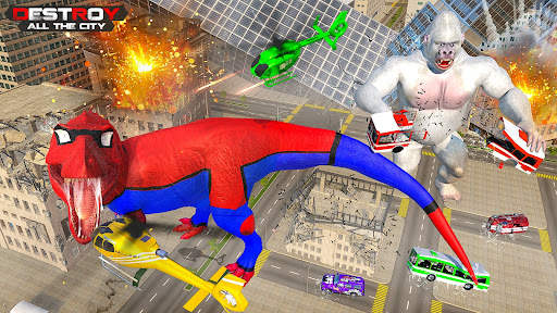 Angry Dinosaur City Rampage 2 تصوير الشاشة