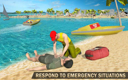 Beach Lifeguard Rescue Squad: Motor Boat Driving screenshot 13