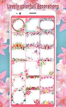 Cute Flower Frames & Flower Stickers For Photos screenshot 2