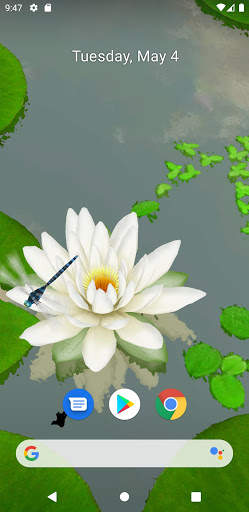 3D Lotus Pond Live Wallpaper screenshot 1