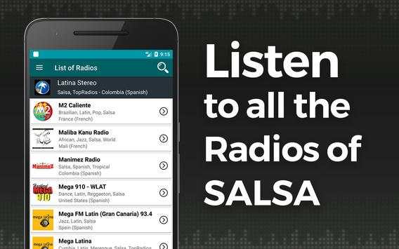 Salsa Music Radio screenshot 1