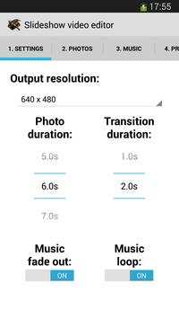 Slideshow video editor screenshot 1