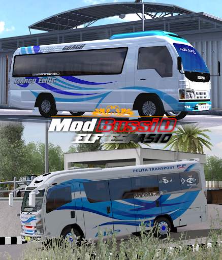 Mod Bussid ELF Espasio screenshot 1