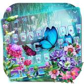 Flower Butterfly Keyboard Theme 10001027