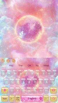 Pink Galaxy keyboard 4 تصوير الشاشة