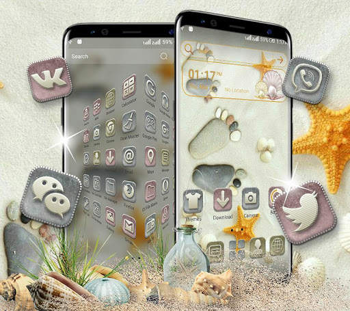 Pebble Feet Launcher Theme screenshot 5