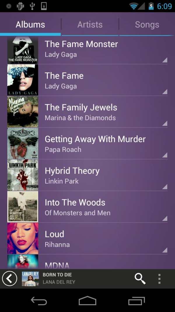 Fusion Music Player screenshot 1