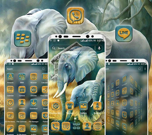 Elephant Painting Launcher Theme screenshot 3