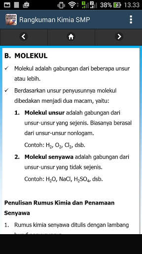 Rangkuman Kimia SMP 10 تصوير الشاشة