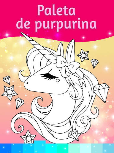 Dibujos para colorear Unicornio efectos animación screenshot 5