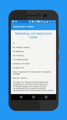 Application Letters screenshot 5