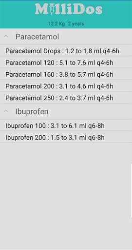 Millidos - Medicines Dosages screenshot 6