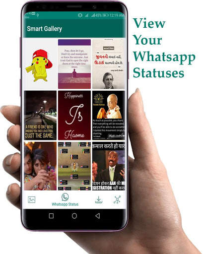 Smart Gallery - Gallery & Whatsapp statuses screenshot 2