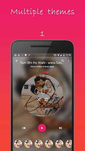Material Music player screenshot 1